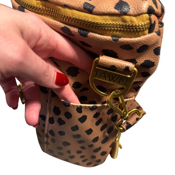 Fawn Design The Mini Spotted Convertible Backpack/Shoulder Diaper Bag EUC - Picture 6 of 16